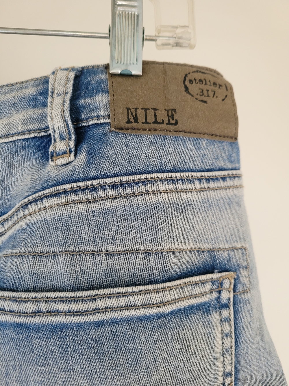 NILE Atelier Embroidered Floral Jeans Size 31 | Drawstring Waist | Boho Denim - Picture 5 of 12